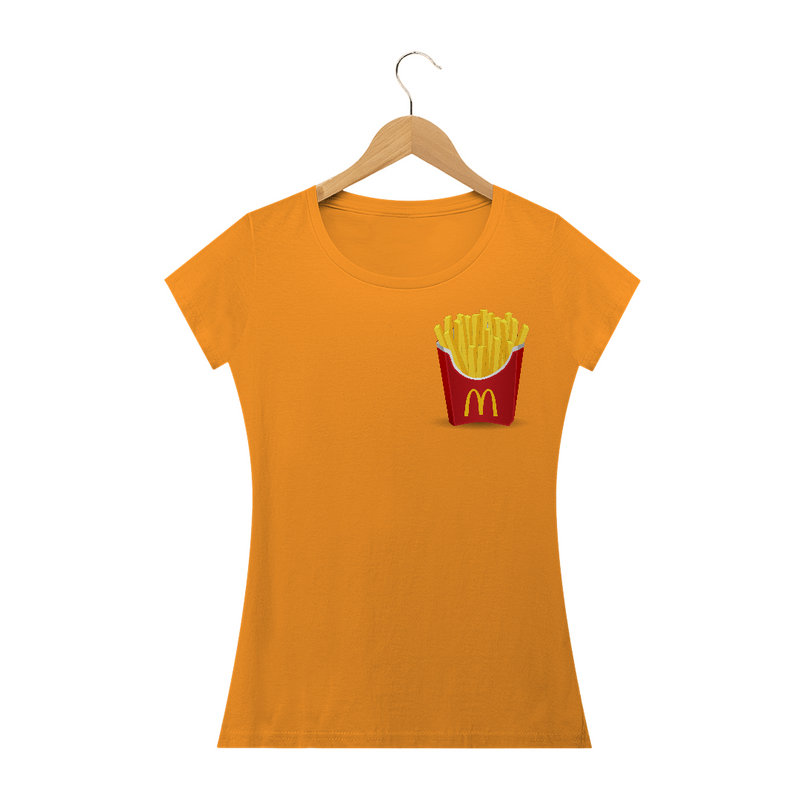 Camiseta Baby Long Quality Batata Frita Do Mc Donalds Tumblr Lanchonete