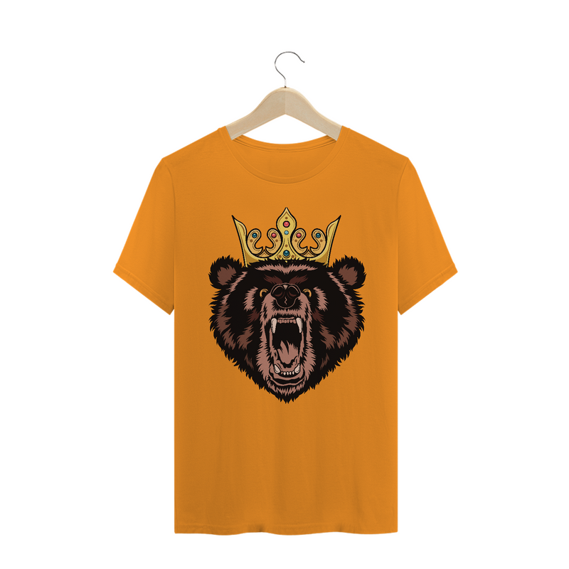 Camiseta Quality Estampa Urso com Coroa