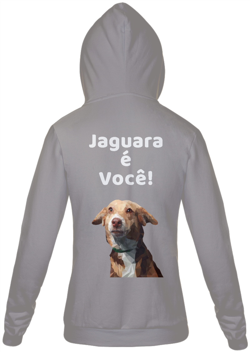 Jaqueta Moletom Masculino Estampa Cachorro Jaguara é você