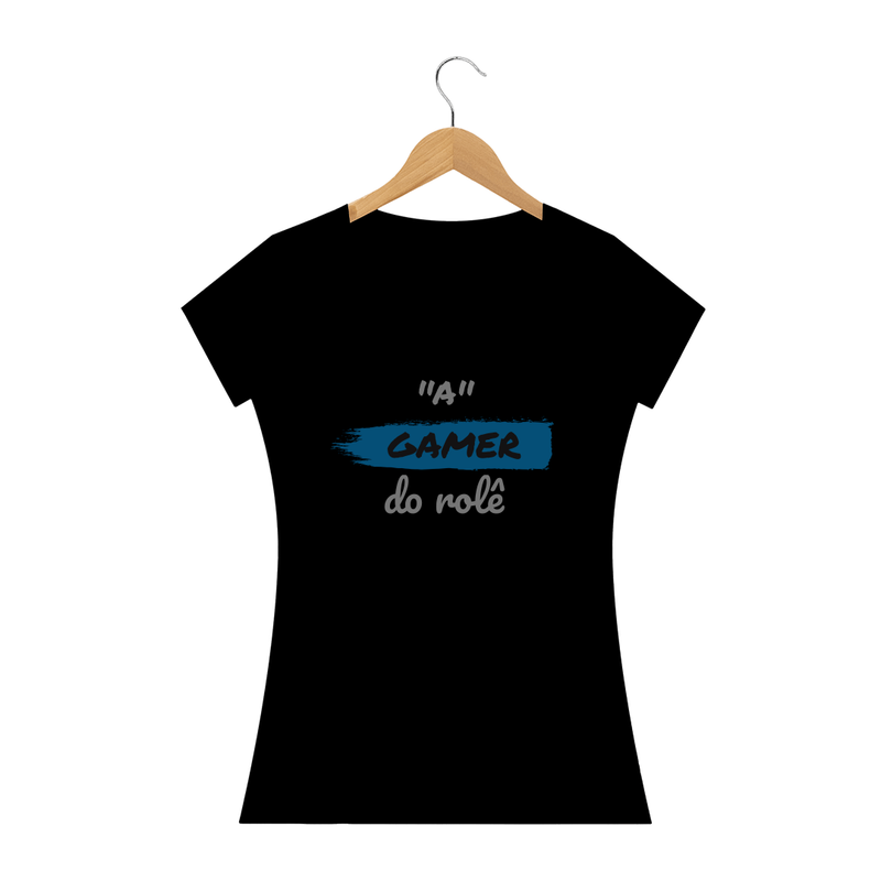 Camiseta Baby Long Quality Estampa Frase - A Gamer do rolê