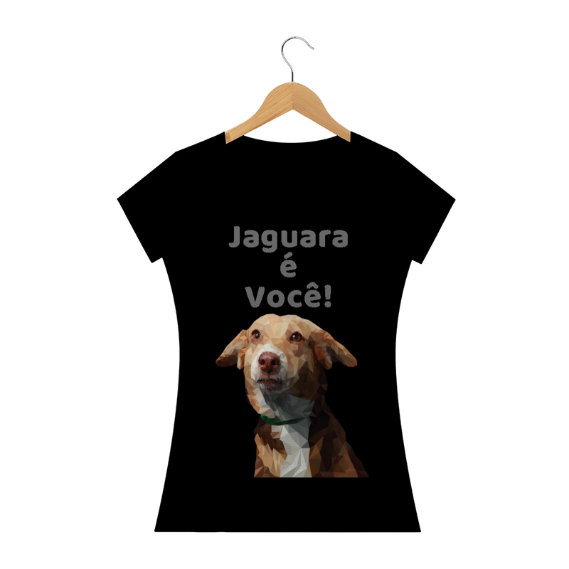 Camiseta Baby Long Quality Estampa Cachorro Jaguara é Você