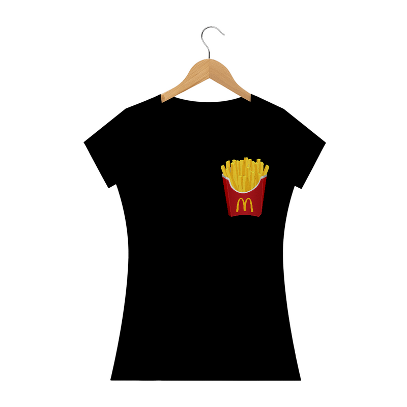 Camiseta Baby Long Quality Batata Frita Do Mc Donalds Tumblr Lanchonete