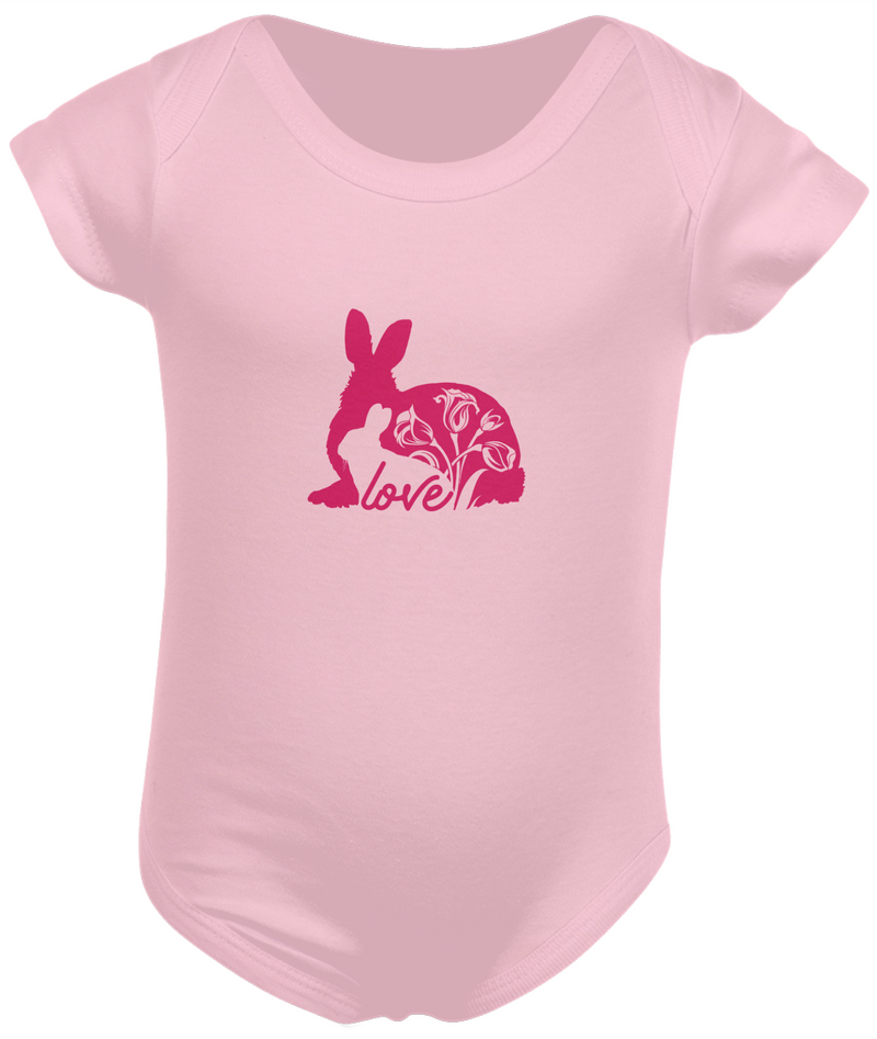 Body Infantil Estampa Coelho Love