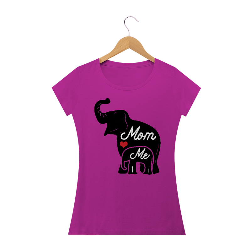 Camiseta Baby Long Quality Estampa Elefante Mom Me