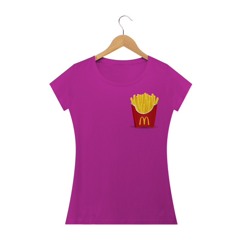 Camiseta Baby Long Quality Batata Frita Do Mc Donalds Tumblr Lanchonete