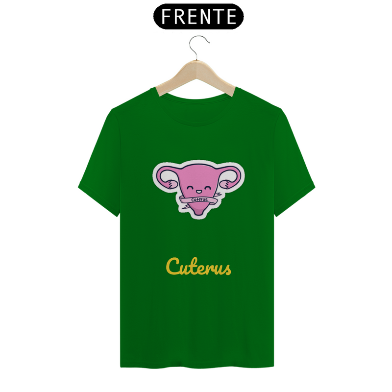 Camiseta Quality Estampa Cuterus - Útero Fofo