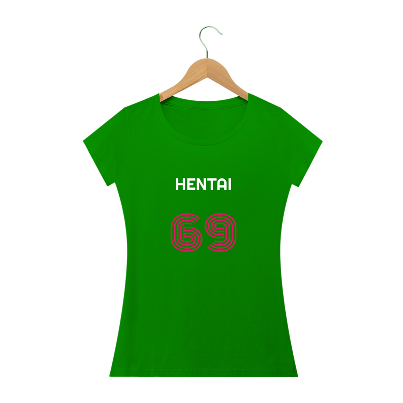 Camiseta Baby Look Hentai 69 Baby Long Quality Estampada