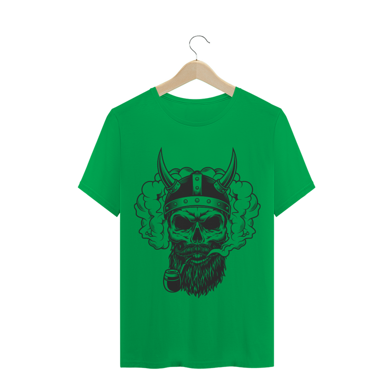 Camiseta Quality com Estampa Caveira Cachimbo