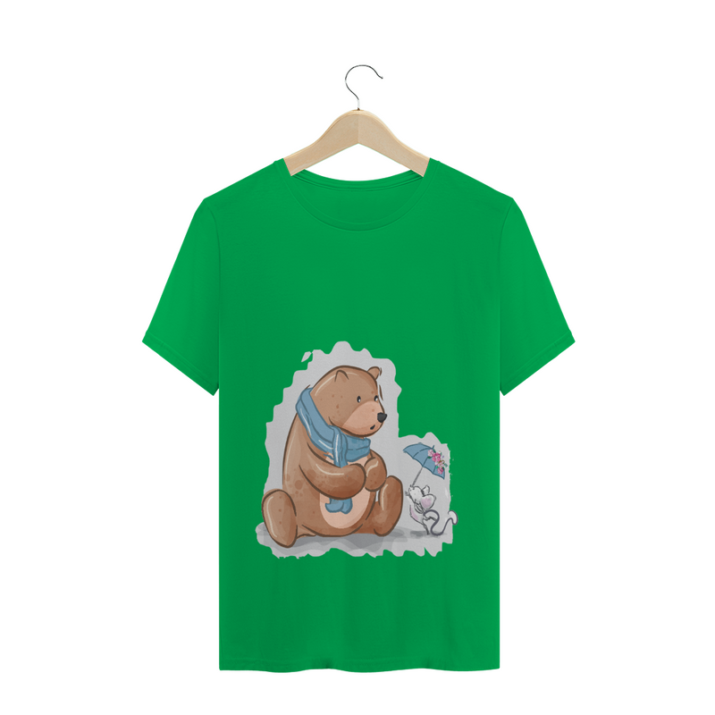 Camiseta Quality Estampa Urso Fofo