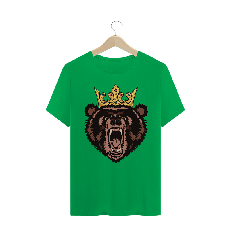 Camiseta Quality Estampa Urso com Coroa