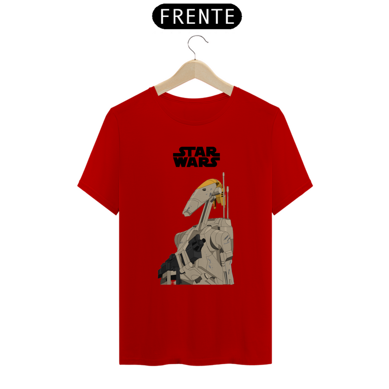 Camiseta Robô Androide B1 Star Wars Estampada Quality