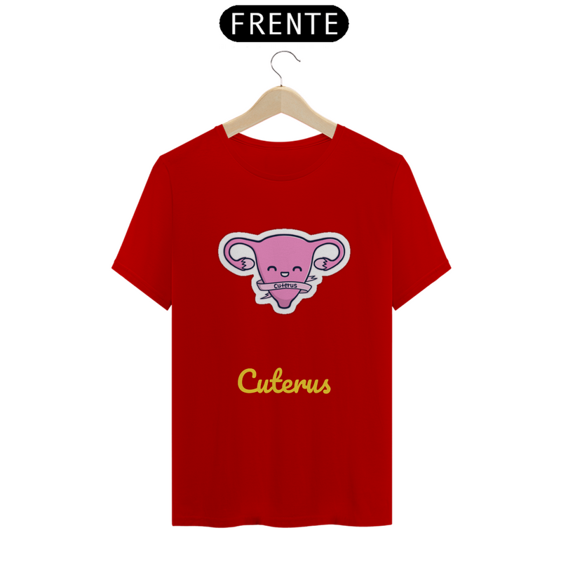 Camiseta Quality Estampa Cuterus - Útero Fofo