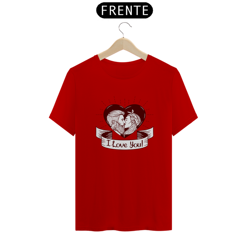 Camiseta Quality Estampa I Love You - Frase Eu Te Amo