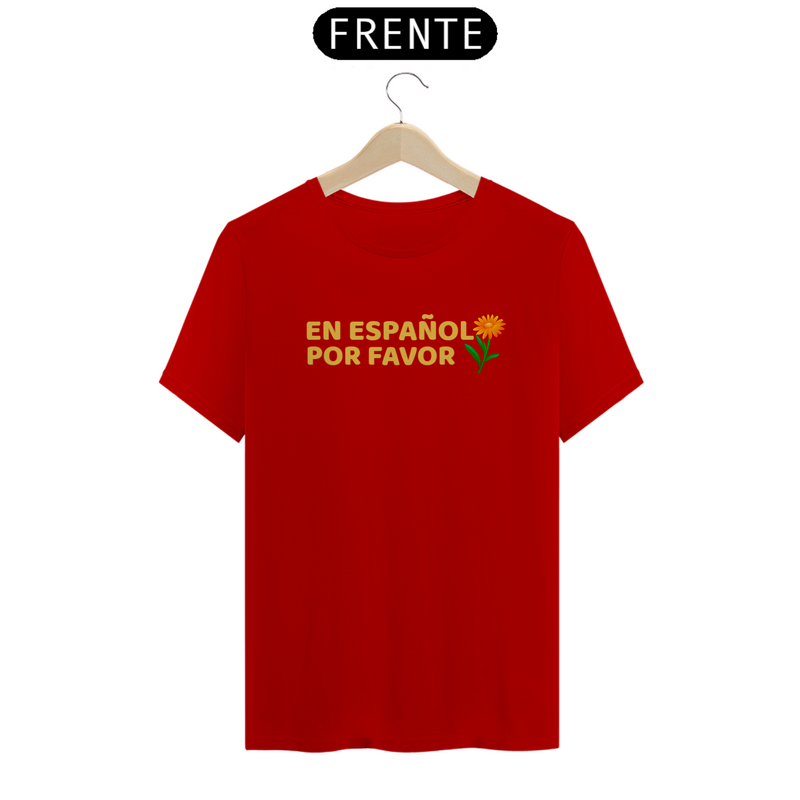 Camiseta Quality Estampa Frase En Español Por Favor - Professor Espanhol