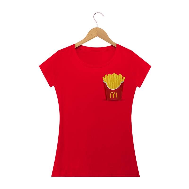 Camiseta Baby Long Quality Batata Frita Do Mc Donalds Tumblr Lanchonete