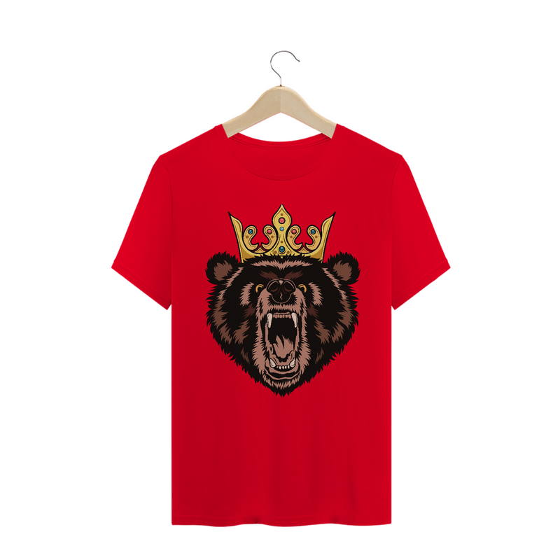 Camiseta Quality Estampa Urso com Coroa